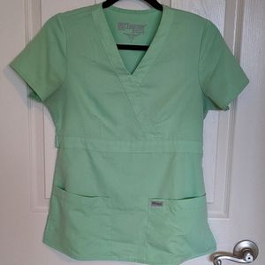 Grey's Anatomy Mock Wrap Mock Wrap Scrub Top